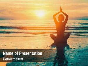 Meditation Silhouette PowerPoint Templates - Meditation Silhouette ...