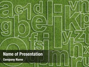 Abstract Alphabet PowerPoint Template
