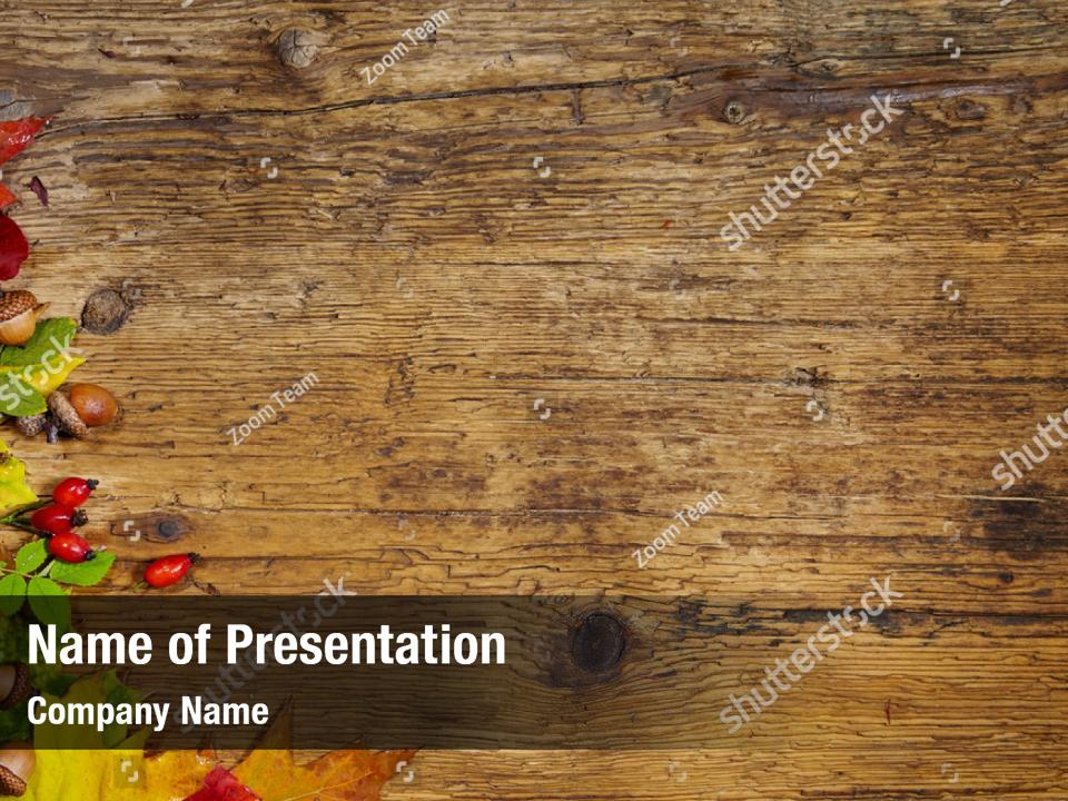 Wood texture for and copy PowerPoint Template Wood texture for and