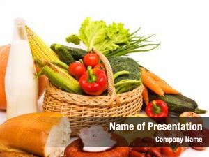 Food Basket PowerPoint Templates - Food Basket PowerPoint Backgrounds ...