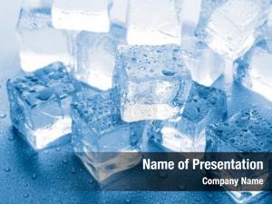 Cubes of Ice PowerPoint Template