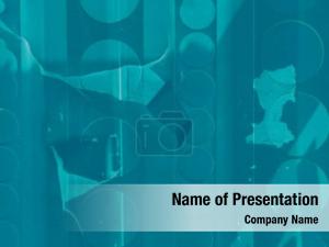 Abstract Turquoise PowerPoint Template