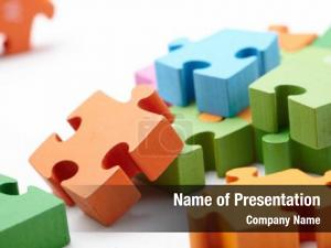 Colorful Puzzle Pieces PowerPoint Template