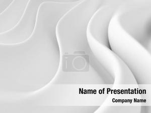 White Abstract Wave PowerPoint Template