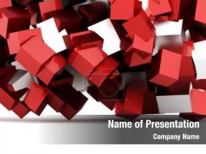 Abstract Geometric Cubes PowerPoint Template