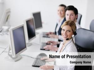 Online Support PowerPoint Template