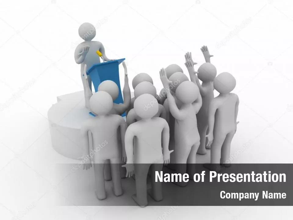 Politician Talking to Crowd