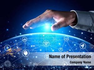 Global Application Network PowerPoint Template