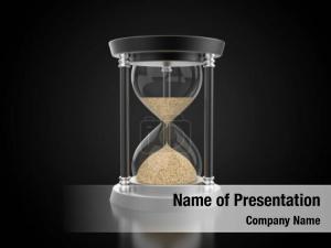 Timer illustration sand hourglass  PowerPoint Template