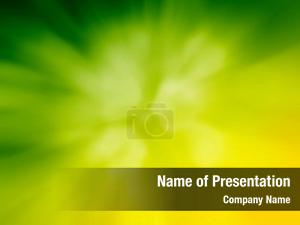 Green Orange Glow Abstract PowerPoint Template