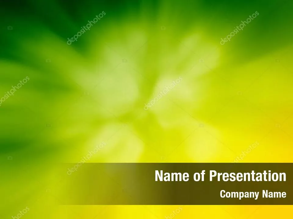 Green Orange Glow Abstract