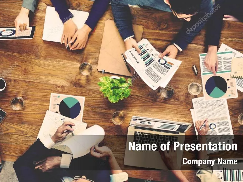 Business Meeting in Top View