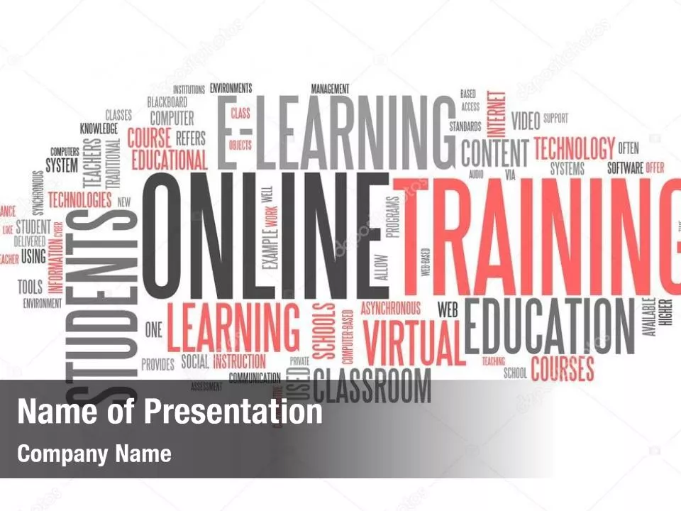 Online Training Word Cloud