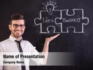 Social Network Puzzle Piece PowerPoint Template