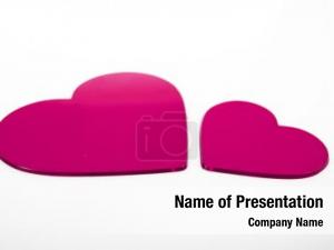 Fuchsia Heart PowerPoint Template