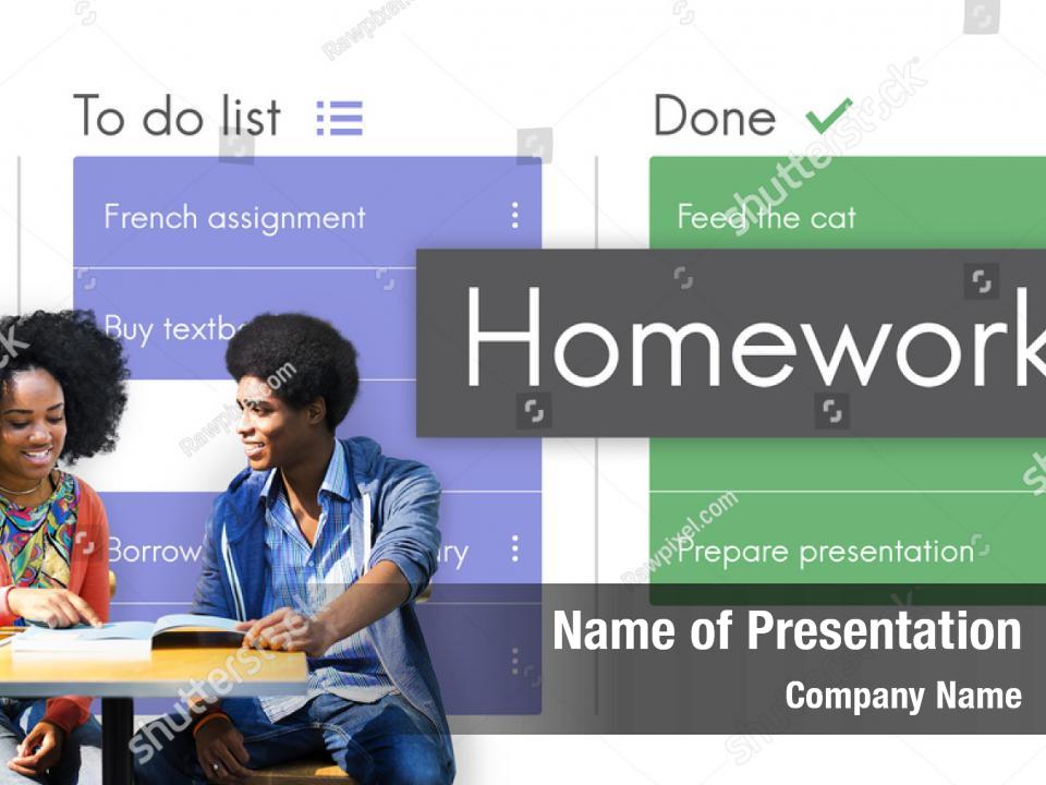 homework powerpoint template free