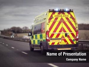 Modèle PowerPoint d'ambulance britannique 