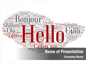 Abstract concept conceptual hello greeting