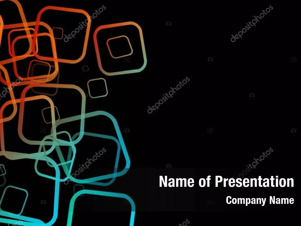 Abstract Rounded Squares