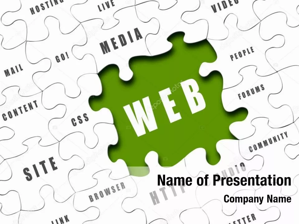 Puzzle with Internet Words