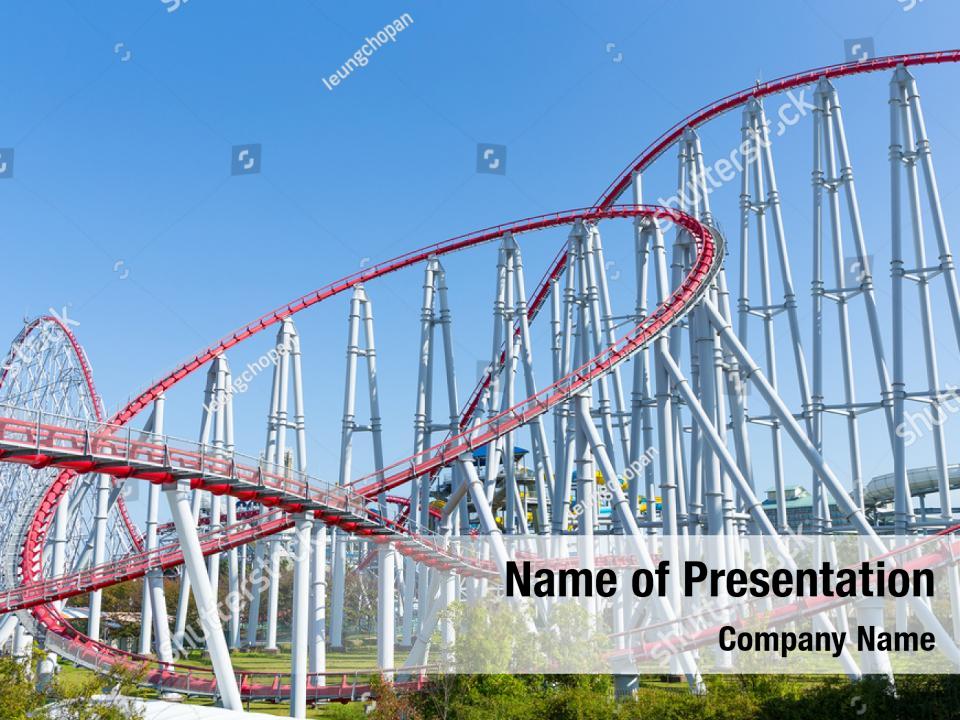 Roller coaster powerpoint background PowerPoint Template - Roller