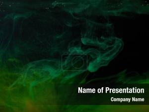 Green Swirls PowerPoint Template