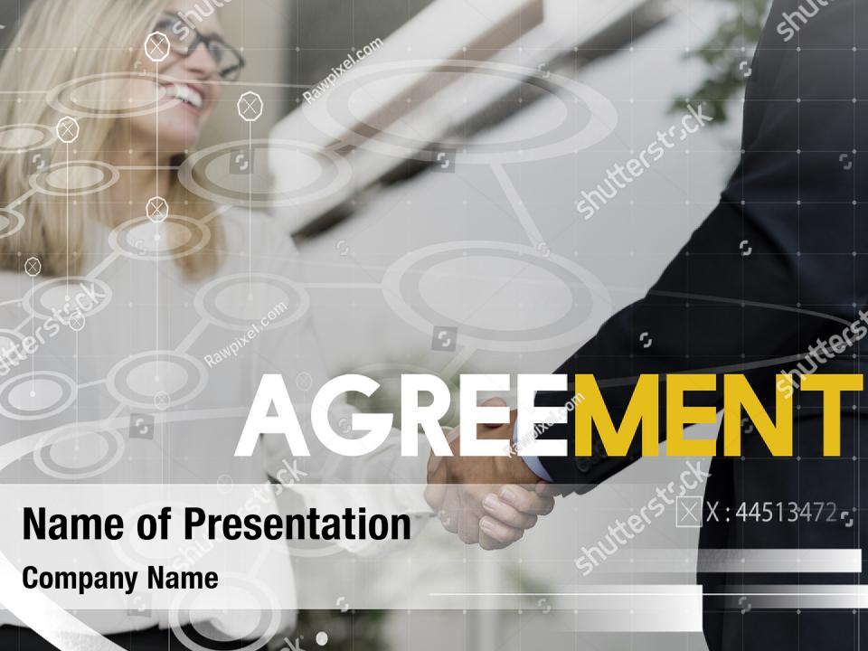 Agreement Collaboration Powerpoint Template PowerPoint Template ...