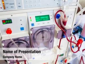 (dialysis) arlificial kidney device rotating PowerPoint Template