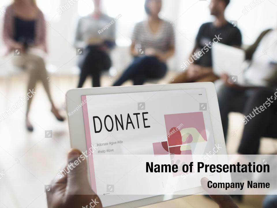 Donation community service PowerPoint Template - Donation community ...