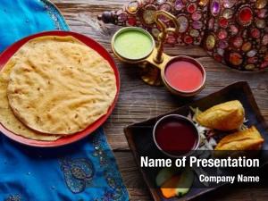 Samosa with papadam powerpoint template PowerPoint Template