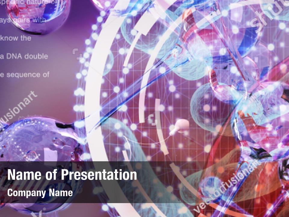 Reproduction Dna Concept Biochemistry Powerpoint Template Reproduction Dna Concept