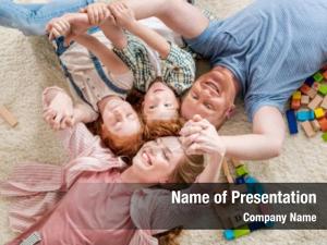 Happy Family Portrait PowerPoint Template