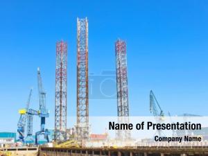 Drilling Platform PowerPoint Template
