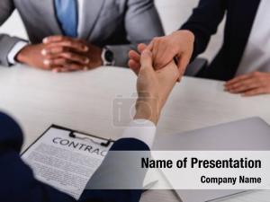 Business Agreement Discussion PowerPoint Template