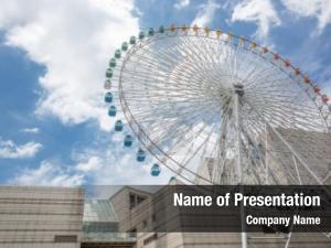 Wheel outdoor ferris theme park PowerPoint Template