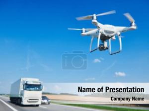 Controls drone camera highway road
