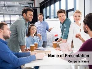 Business Meeting And Brainstorming PowerPoint Template