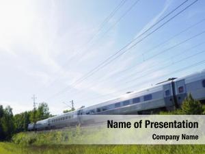 Speed high speed train traveling through