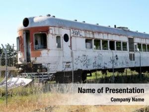 Rail old abandoned cars 