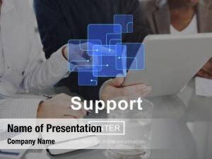 Online support technology website concept