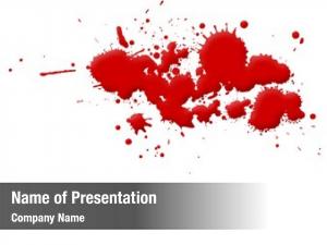 Blood splatter PowerPoint Template - Blood splatter PowerPoint Background