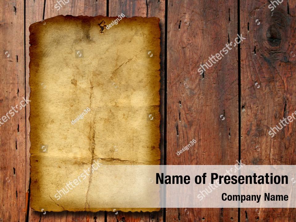 Texture old wood dappled PowerPoint Template - Texture old wood dappled ...