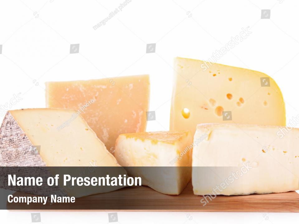 Assortment Of Cheese PowerPoint Template - Assortment Of Cheese ...