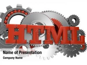 Internet html website programming language PowerPoint Template