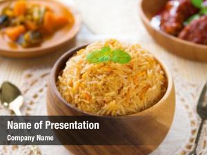 Biryani indian food rice briyani PowerPoint Template