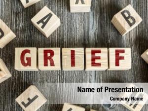 Text: wooden blocks grief 