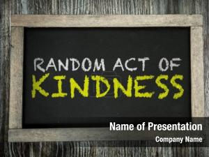 Kindness random act written chalkboard