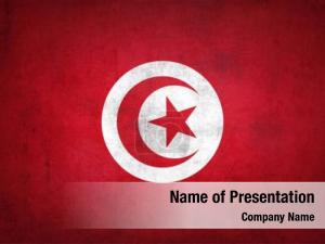 Tunisia grunge flag  