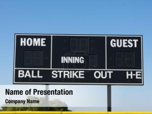 Scoreboard baseball field  