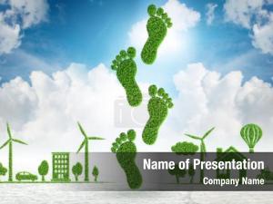 Concept carbon foot  